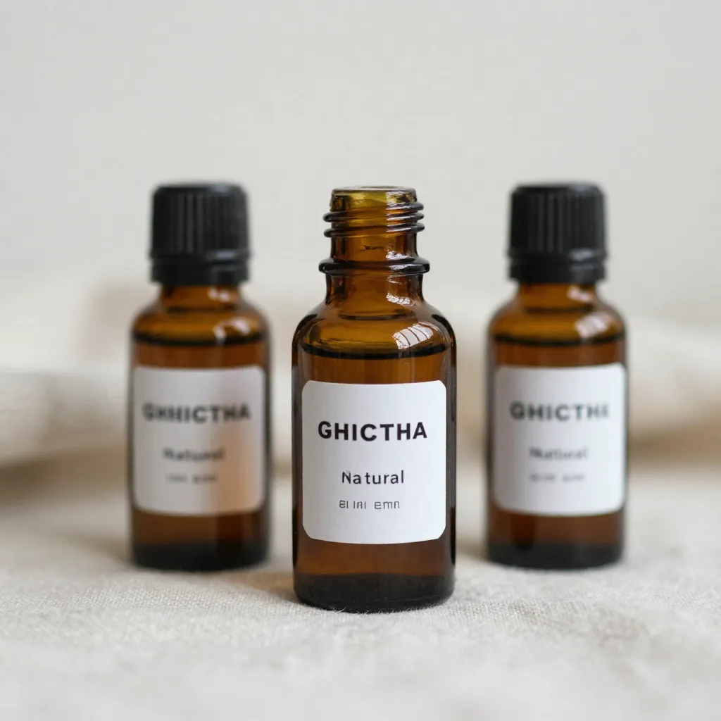 Natural aromatherapy setup with essential oils